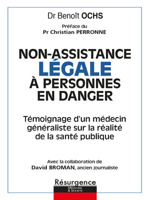 cover image of Non-assistance LÉGALE à personnes en danger